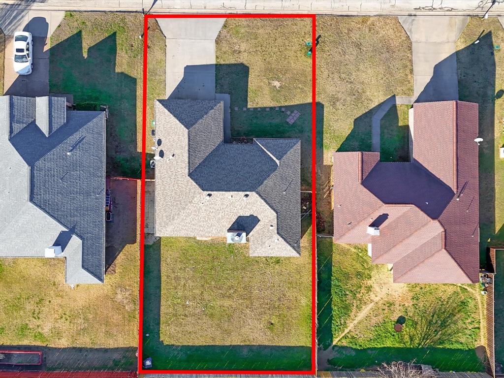 207 Quail Run Aubrey, TX 76227 - Photo 29 of 30 Aerial overview of property's location with property parcel outlined