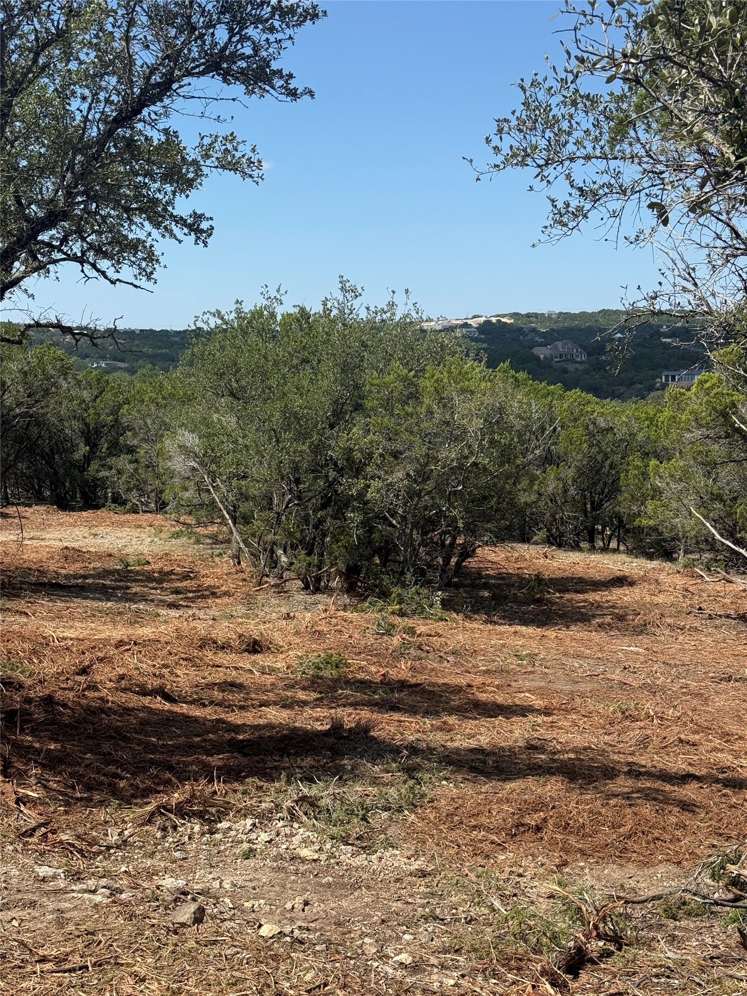 4155 Bee Creek Road Spicewood, TX 78669 - Photo 20 of 21 Mature trees frame beautiful rolling hill views from this cleared homesite.
