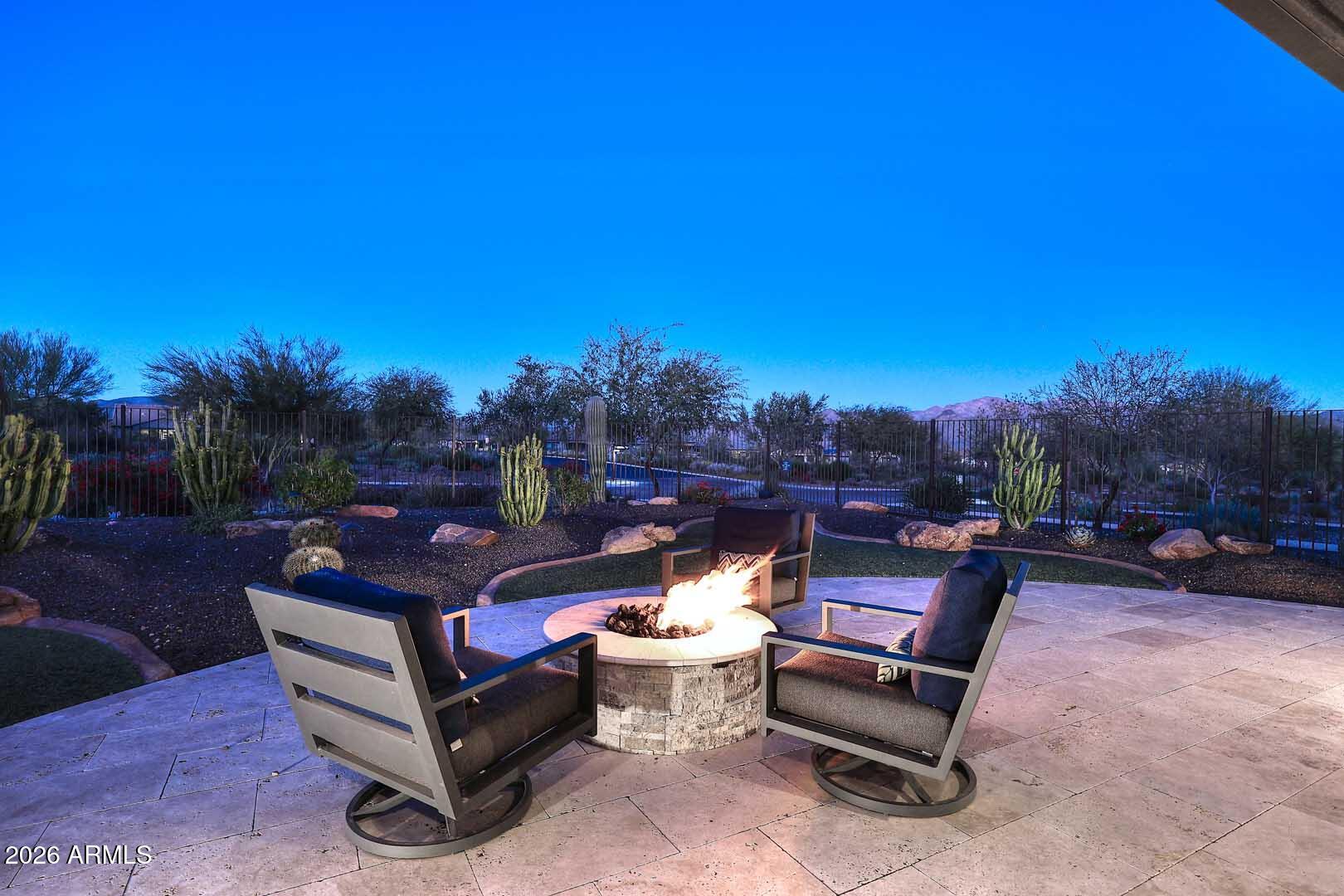 17916 East Cindercone Road Rio Verde, AZ 85263 - Photo 25 of 80 Night-Firepit