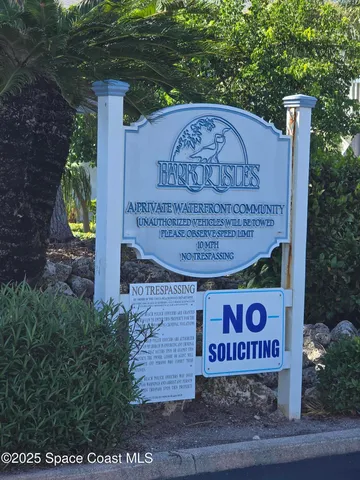 a sign on the side of a building