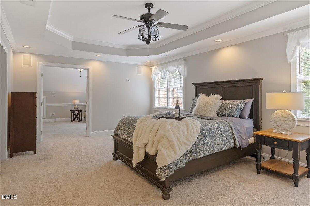 10108 Clairbourne Place Raleigh, NC 27615 - Photo 24 of 48 Primary Suite with sitting room & deck