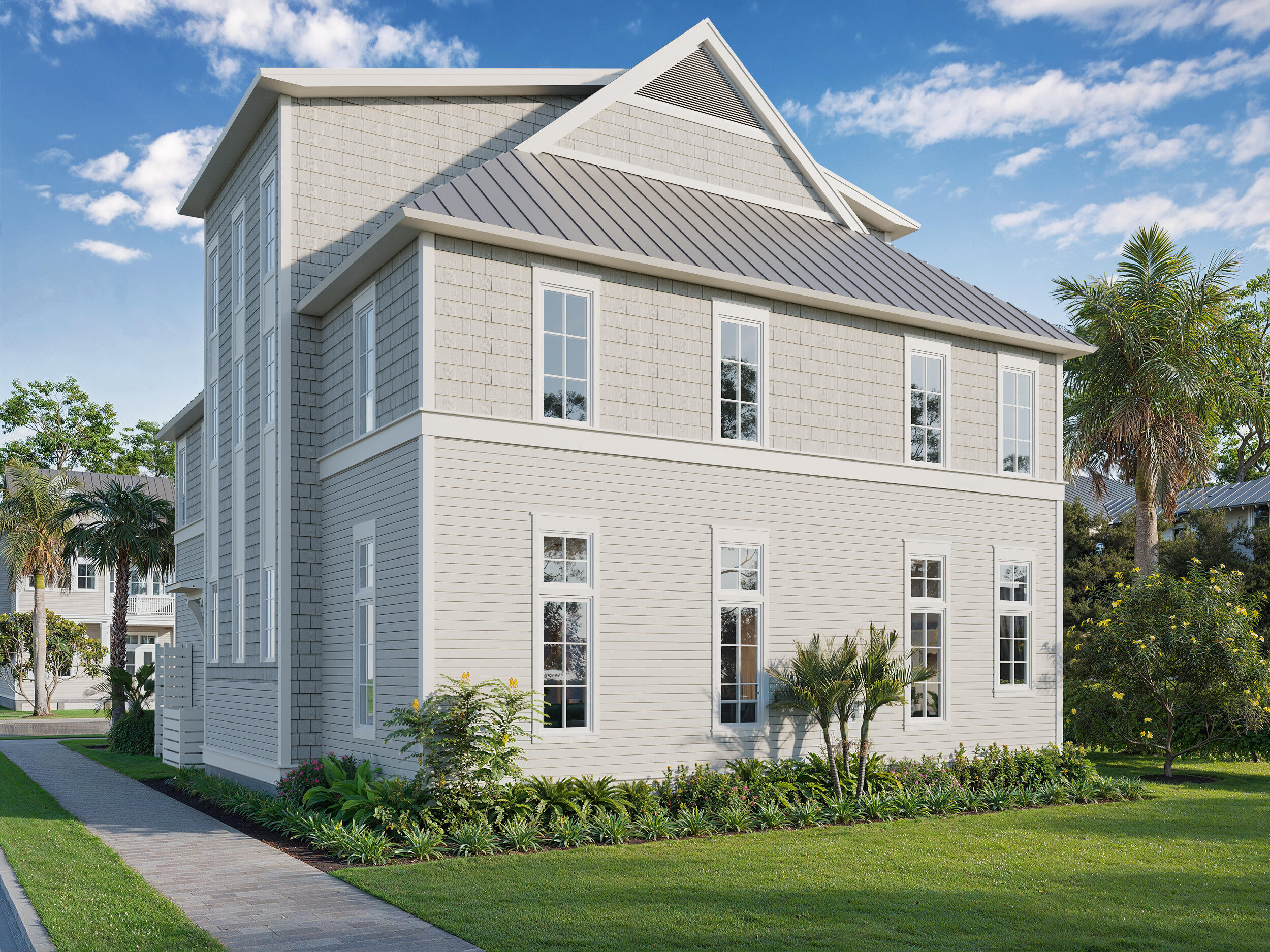 Lot 10 Pompano Ct Inlet Beach Inlet Beach, FL 32461 - Photo 2 of 23 a front view of a house with a yard