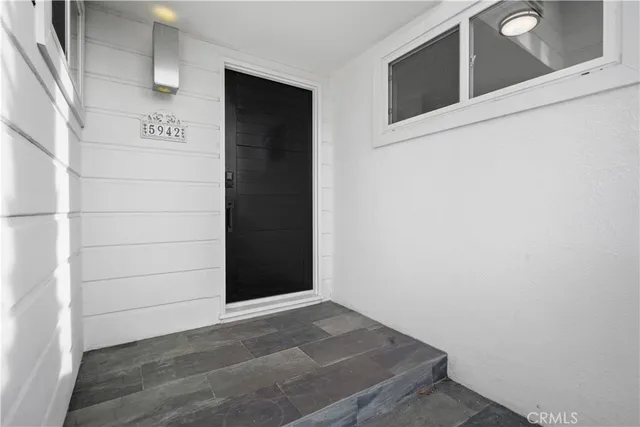 a view of front door