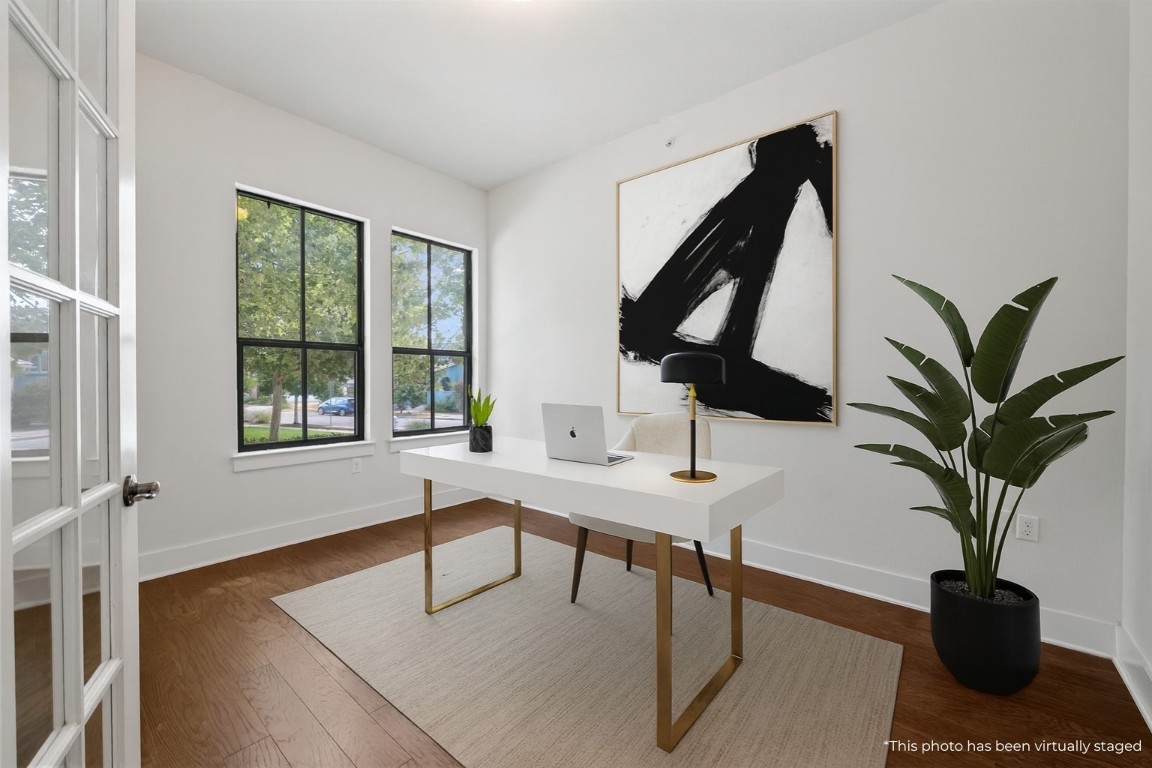 3904 Teaff Street Austin, TX 78723 - Photo 14 of 33 This is a dedicated flex space with French Doors - office, yoga room, or playroom!