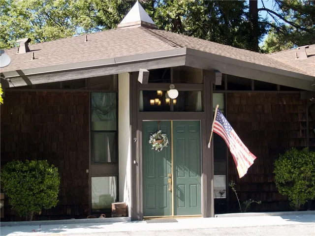 a view of a house with a door