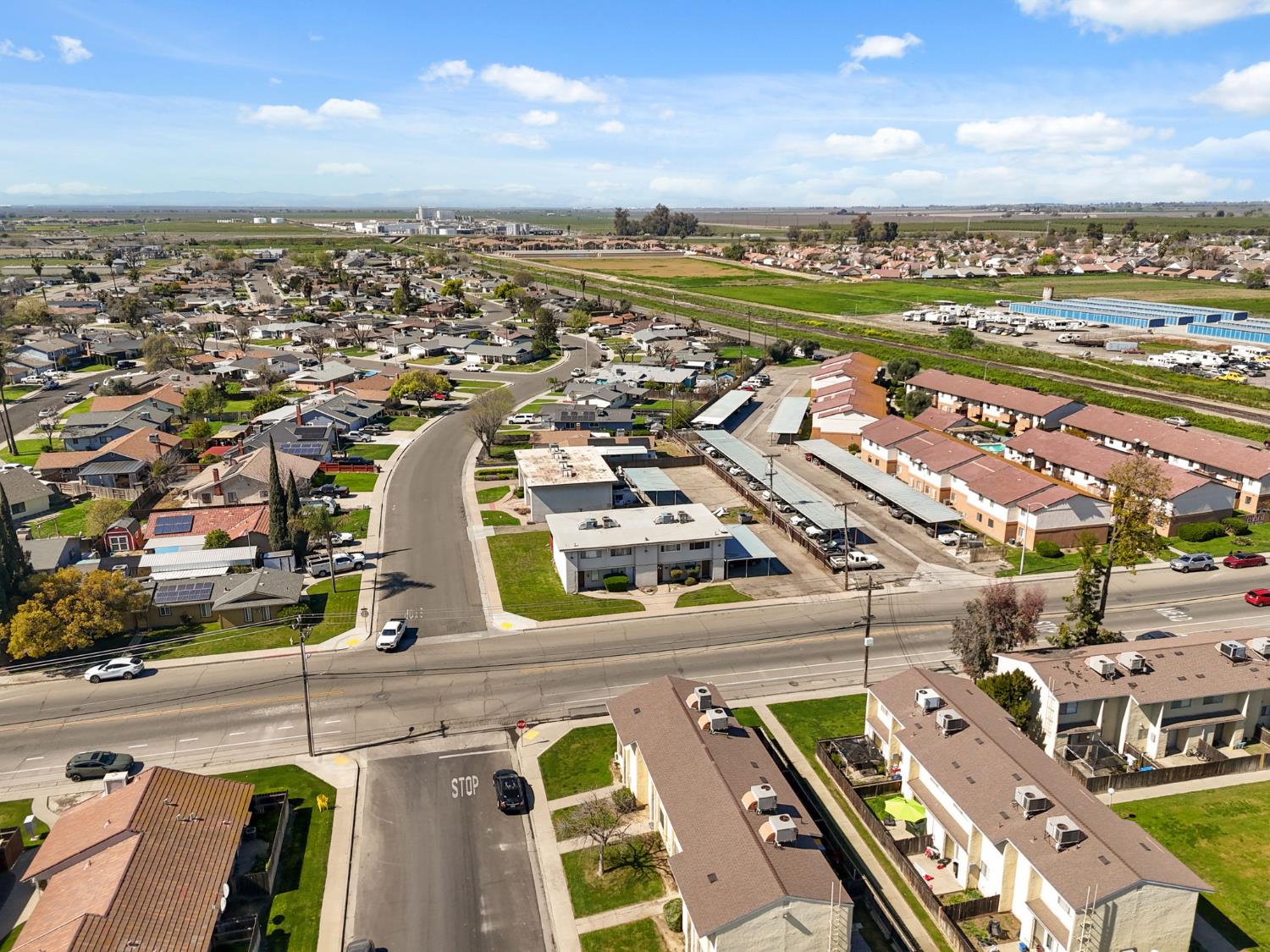 175 South 19th Avenue Lemoore, CA 93245 - Photo 34 of 42 an aerial view of residential houses with outdoor space