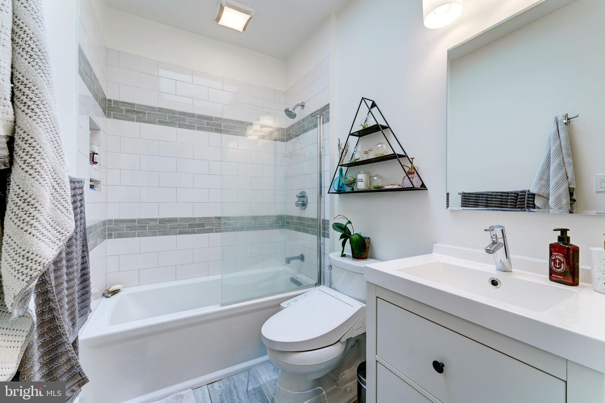 602 14th Place Northeast Washington, DC 20002 - Photo 16 of 34 Second Level Full Bathroom w/designer fixtures!