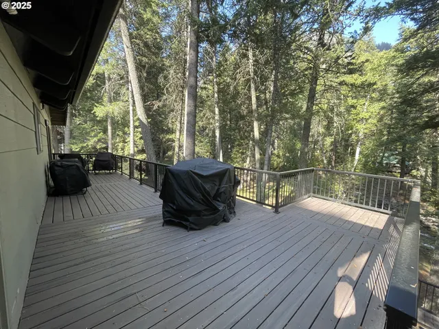 a view of roof deck with patio
