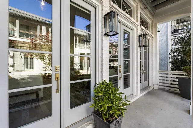 a view of front door