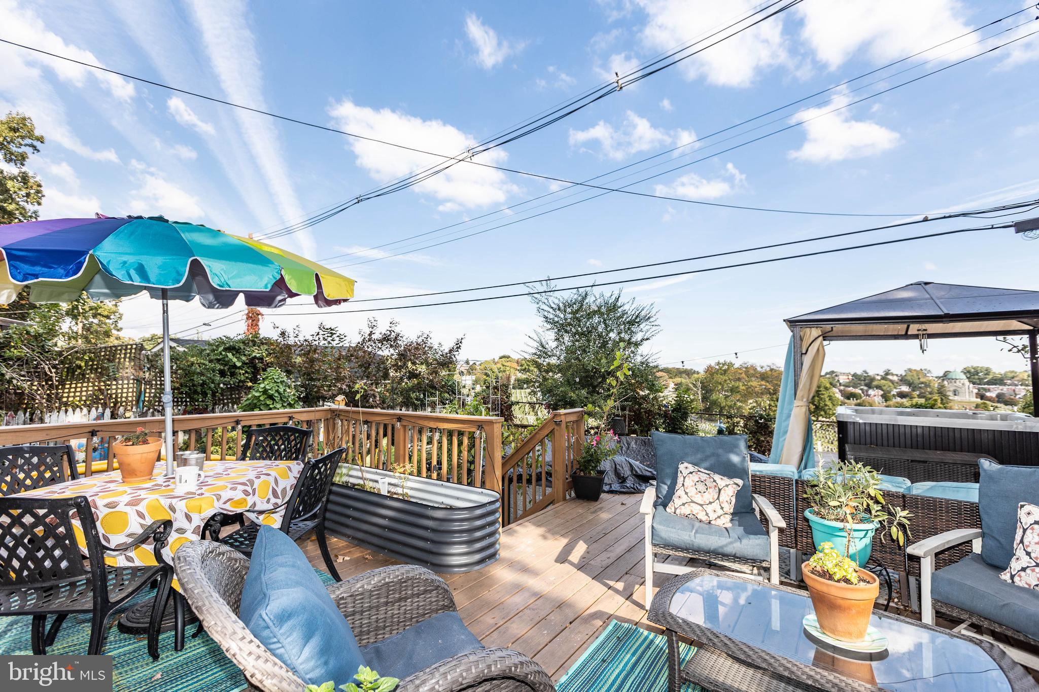 4223 Harcourt Road Baltimore, MD 21214 - Photo 19 of 36 Rear deck/ back yard oasis.