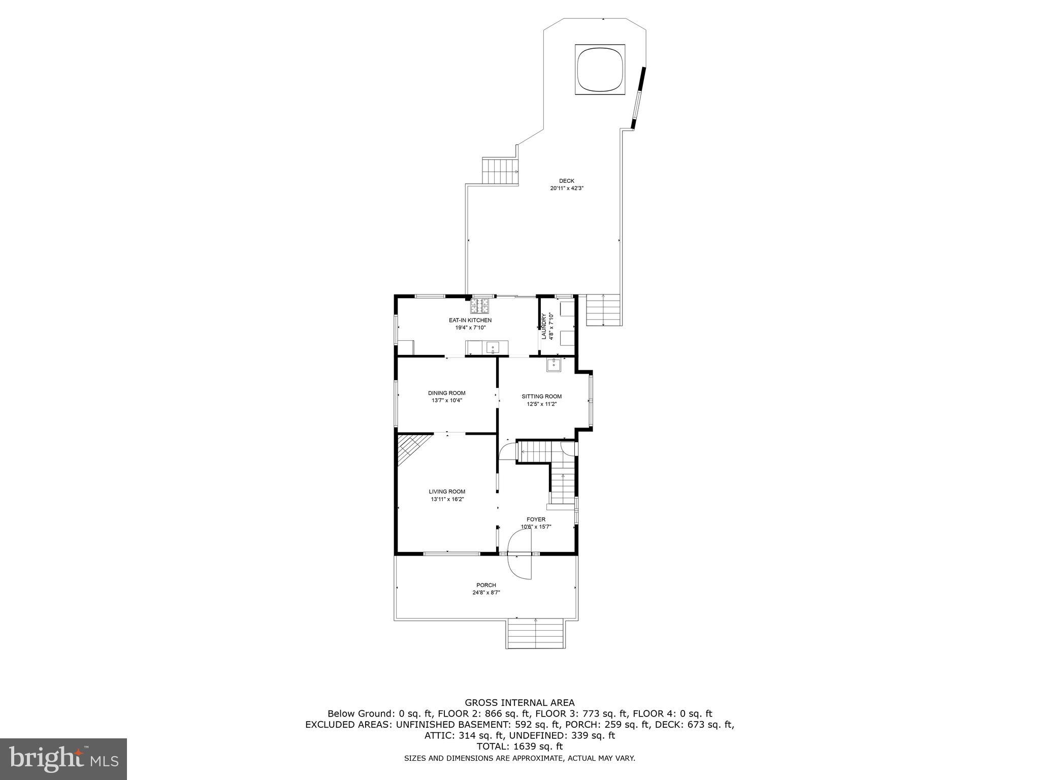 4223 Harcourt Road Baltimore, MD 21214 - Photo 33 of 36 Floor plan: Main Floor