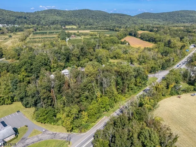 a view of a lake with a mountain in the background