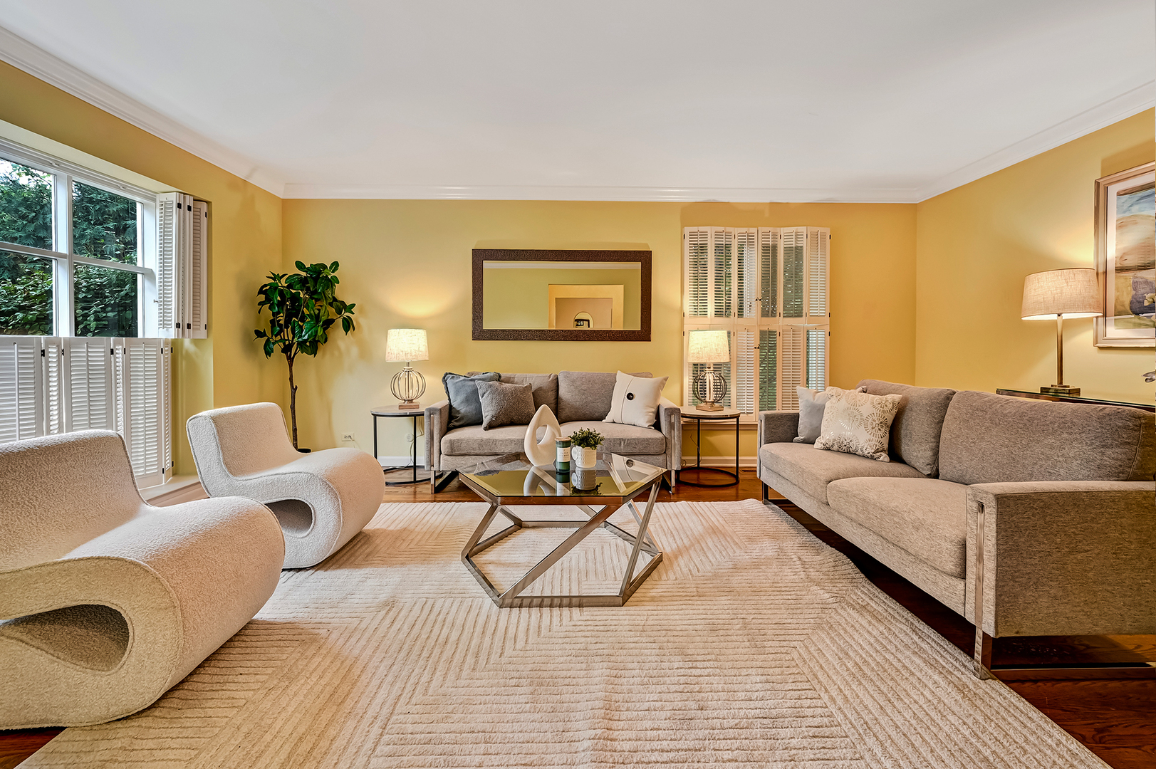 118 North Grant Street Hinsdale, IL 60521 - Photo 4 of 30 a living room with furniture and a large window