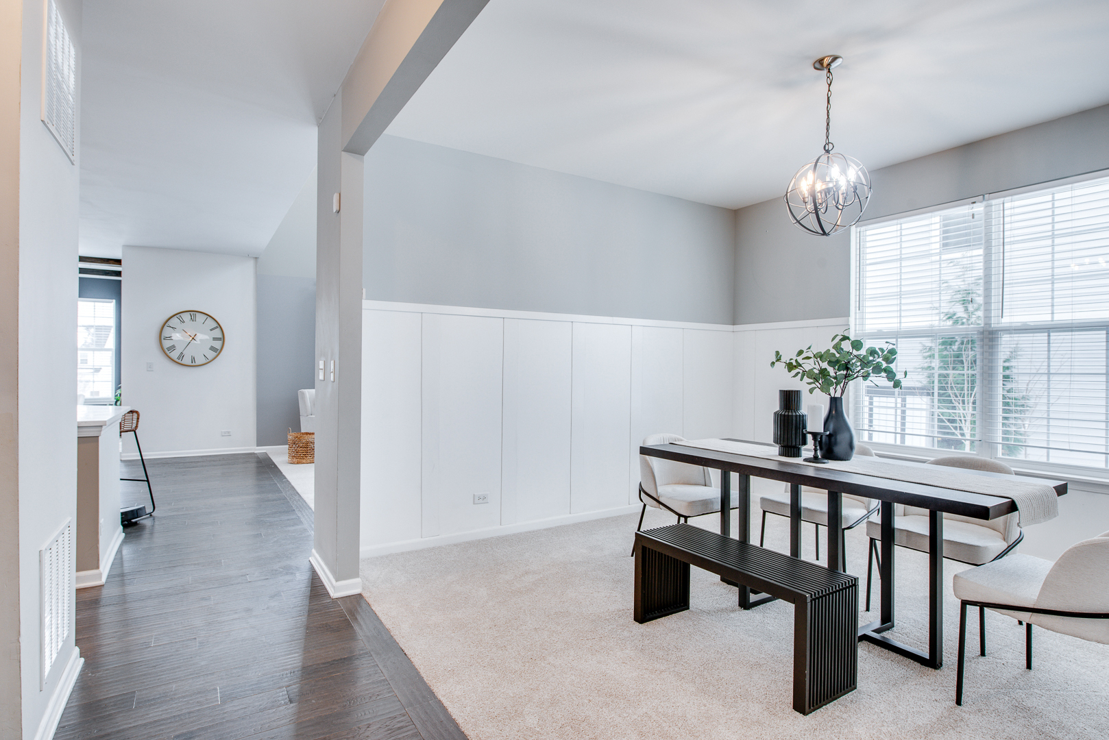 12811 Conifer Street Plainfield, IL 60585 - Photo 5 of 47 a dining room with furniture window and wooden floor