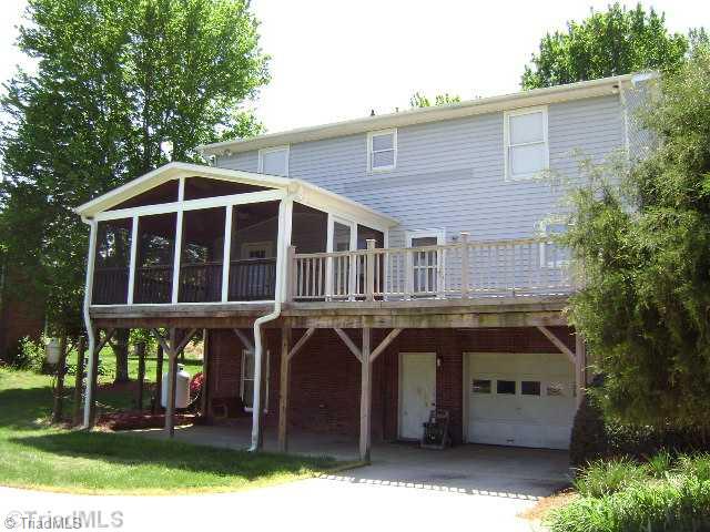 1348 Hartman Road Lexington, NC 27295 - Photo 16 of 16 Exterior Front. Back of property showing outdoor space under deck and full basement.