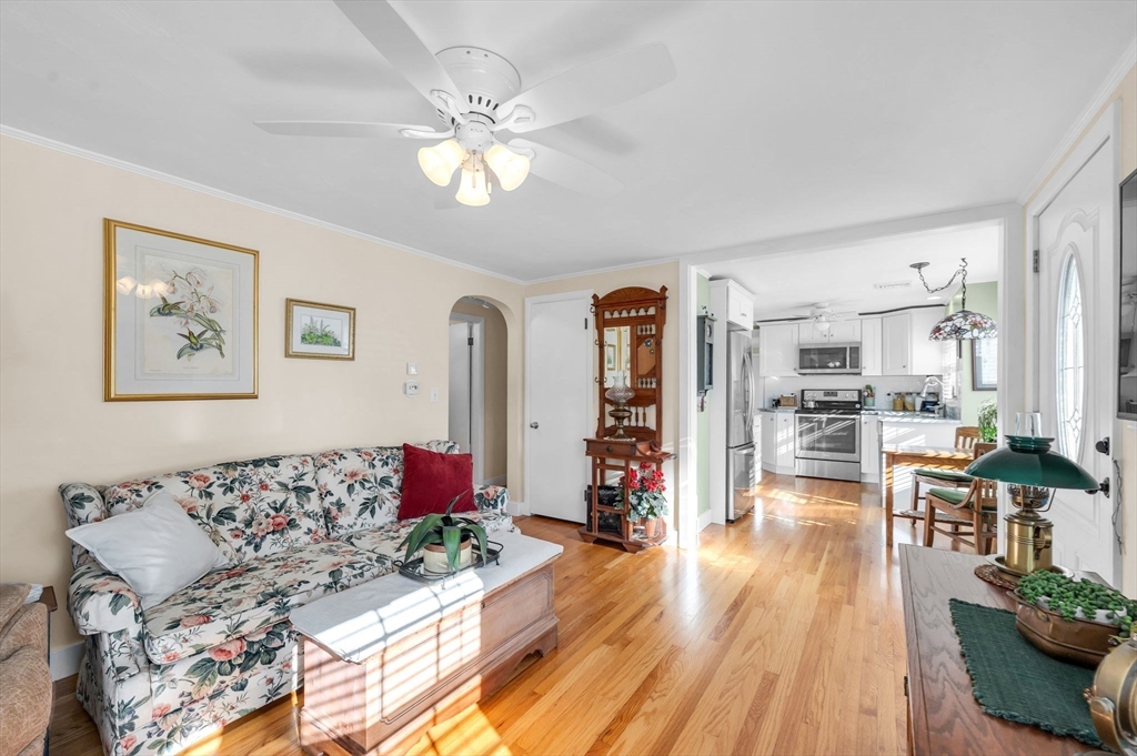 34 Adams Street Ludlow, MA 01056 - Photo 20 of 42 a living room with furniture and wooden floor