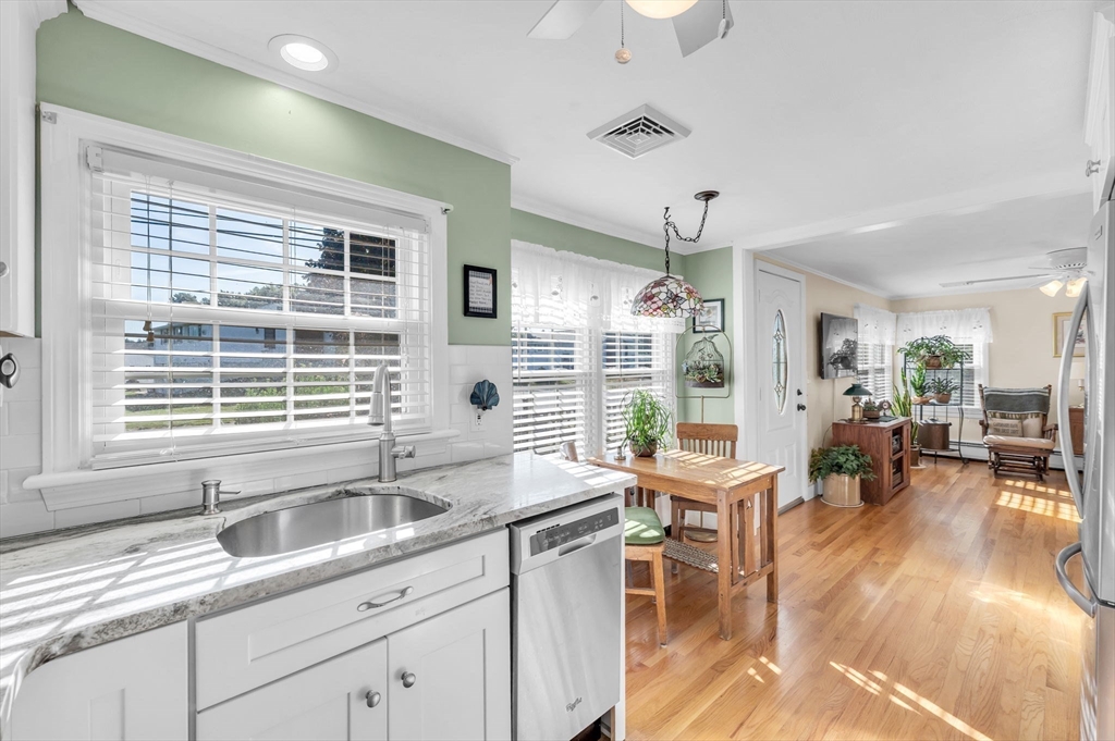 34 Adams Street Ludlow, MA 01056 - Photo 8 of 42 a open kitchen with sink refrigerator and large window