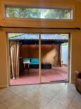 a view of a room with a patio