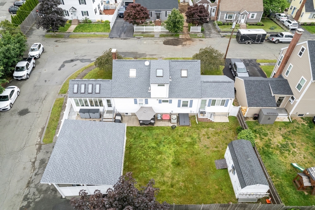18 Rainbow Circle Peabody, MA 01960 - Photo 28 of 39 an aerial view of a house with a swimming pool