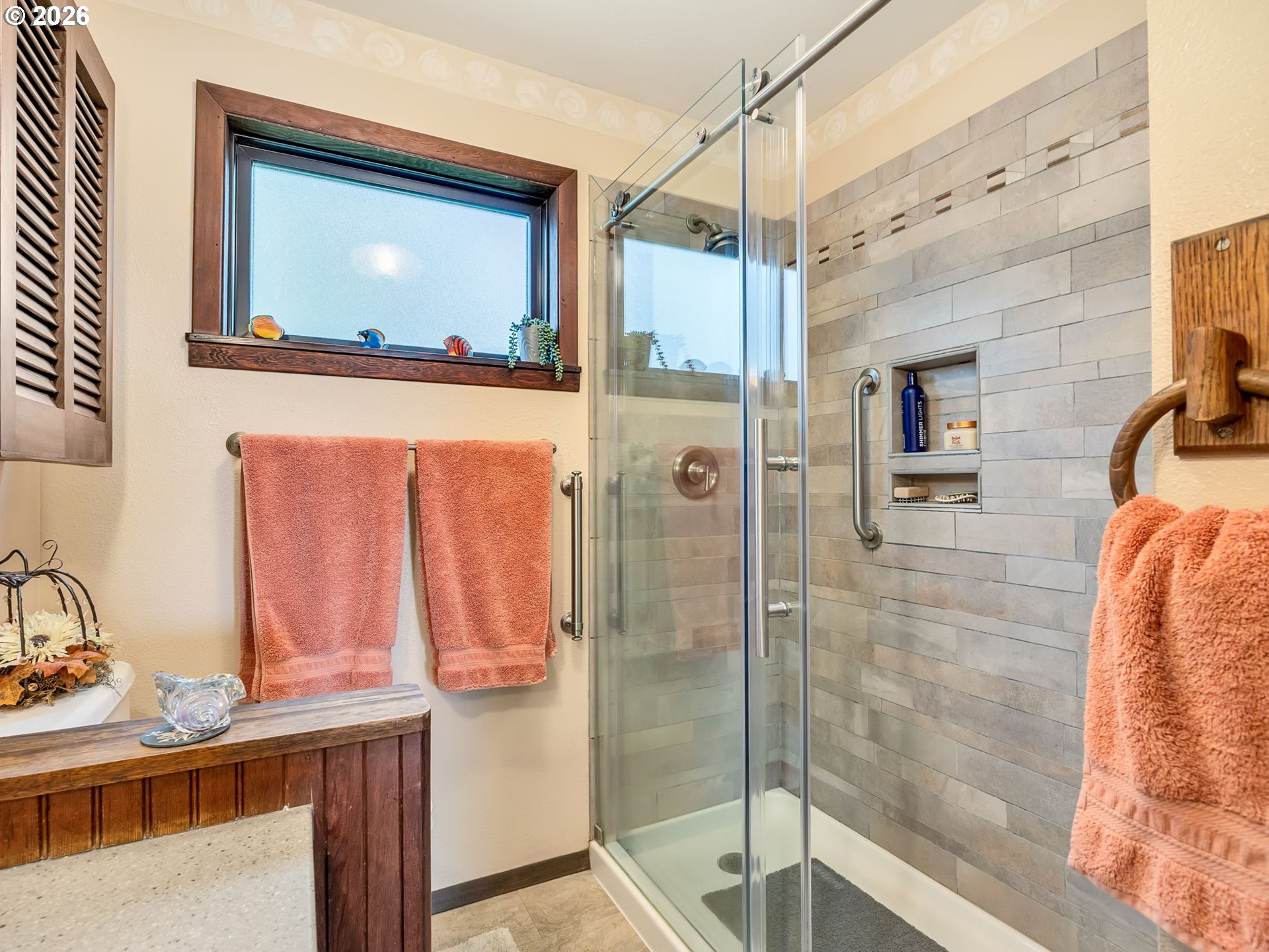 61 Gamble Street Wheeler, OR 97147 - Photo 26 of 45 a bathroom with a sink and a mirror