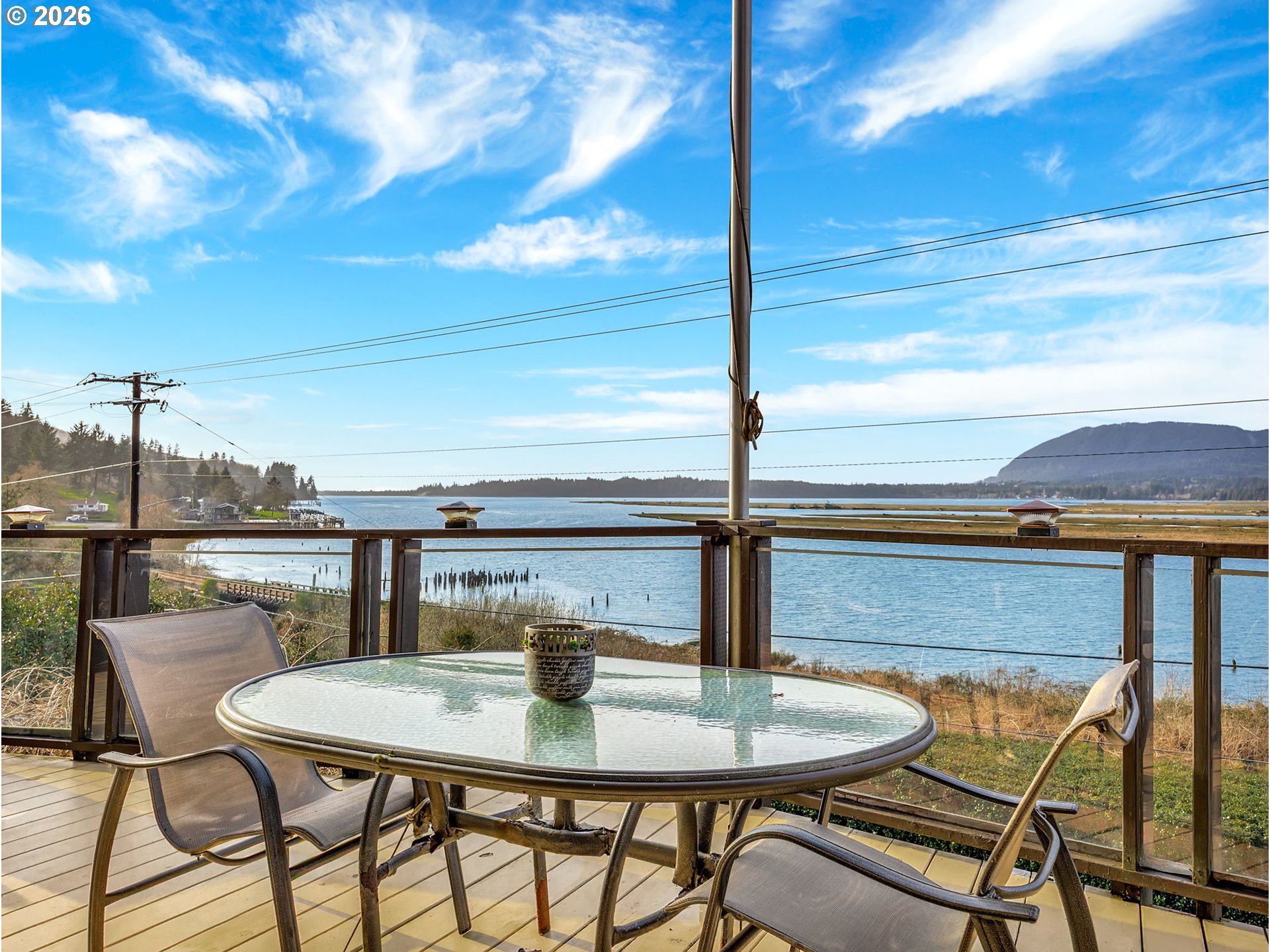 61 Gamble Street Wheeler, OR 97147 - Photo 38 of 45 a view of a terrace with furniture and stove