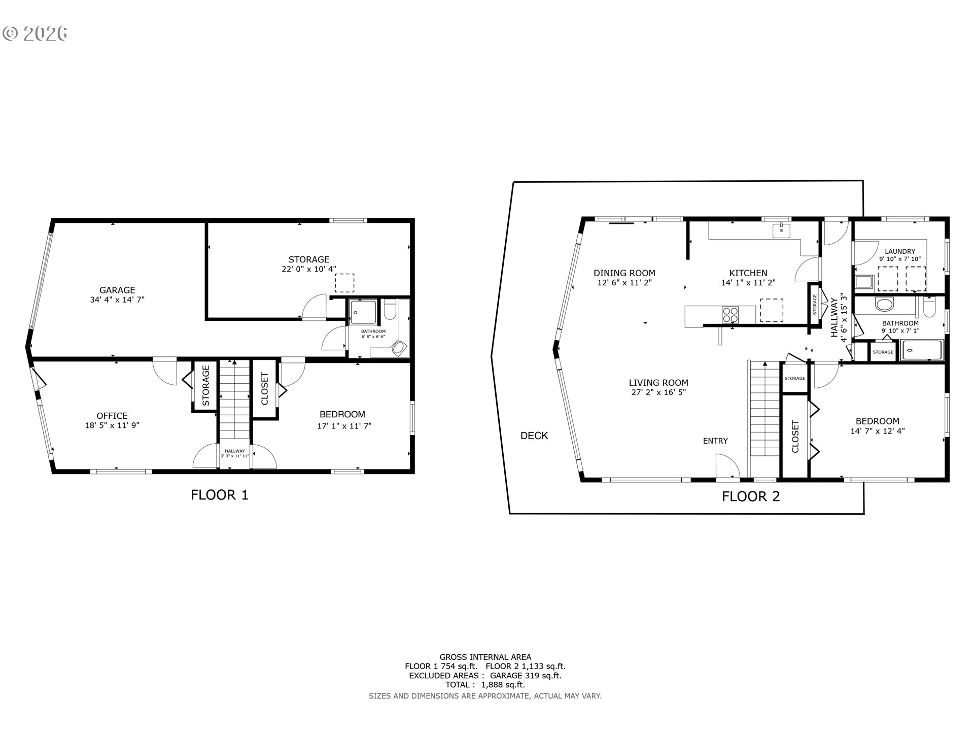 61 Gamble Street Wheeler, OR 97147 - Photo 44 of 45 a picture of a floor plan