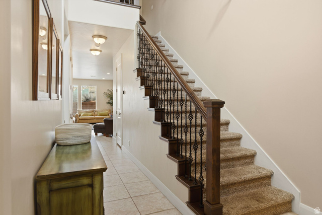 4269 Razor Drive Washington, UT 84780 - Photo 36 of 50 Stairs featuring tile patterned flooring and baseboards