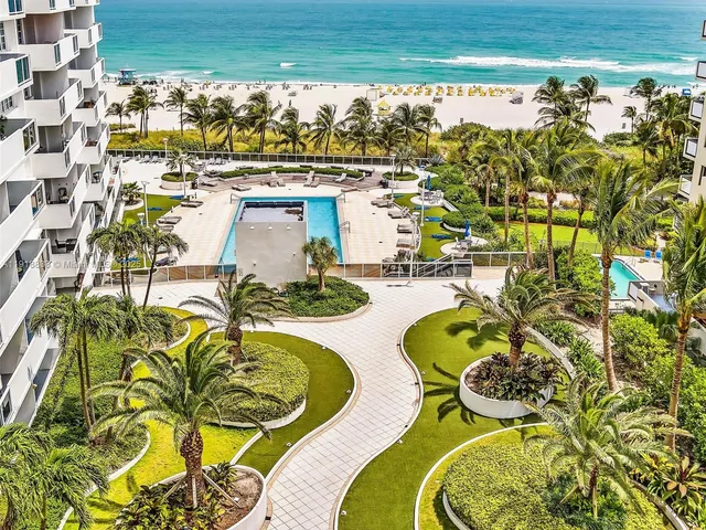 a view of a city with ocean