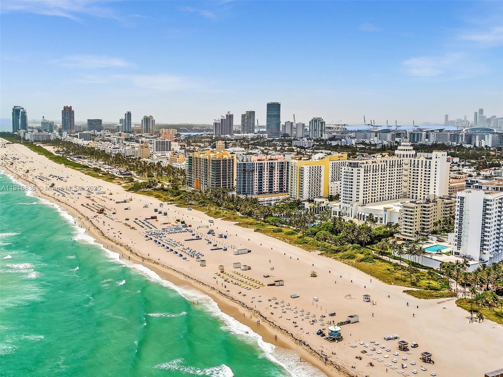 100 Lincoln Road, Unit 710 Miami Beach, FL 33139 - Photo 35 of 36 a view of a city with ocean
