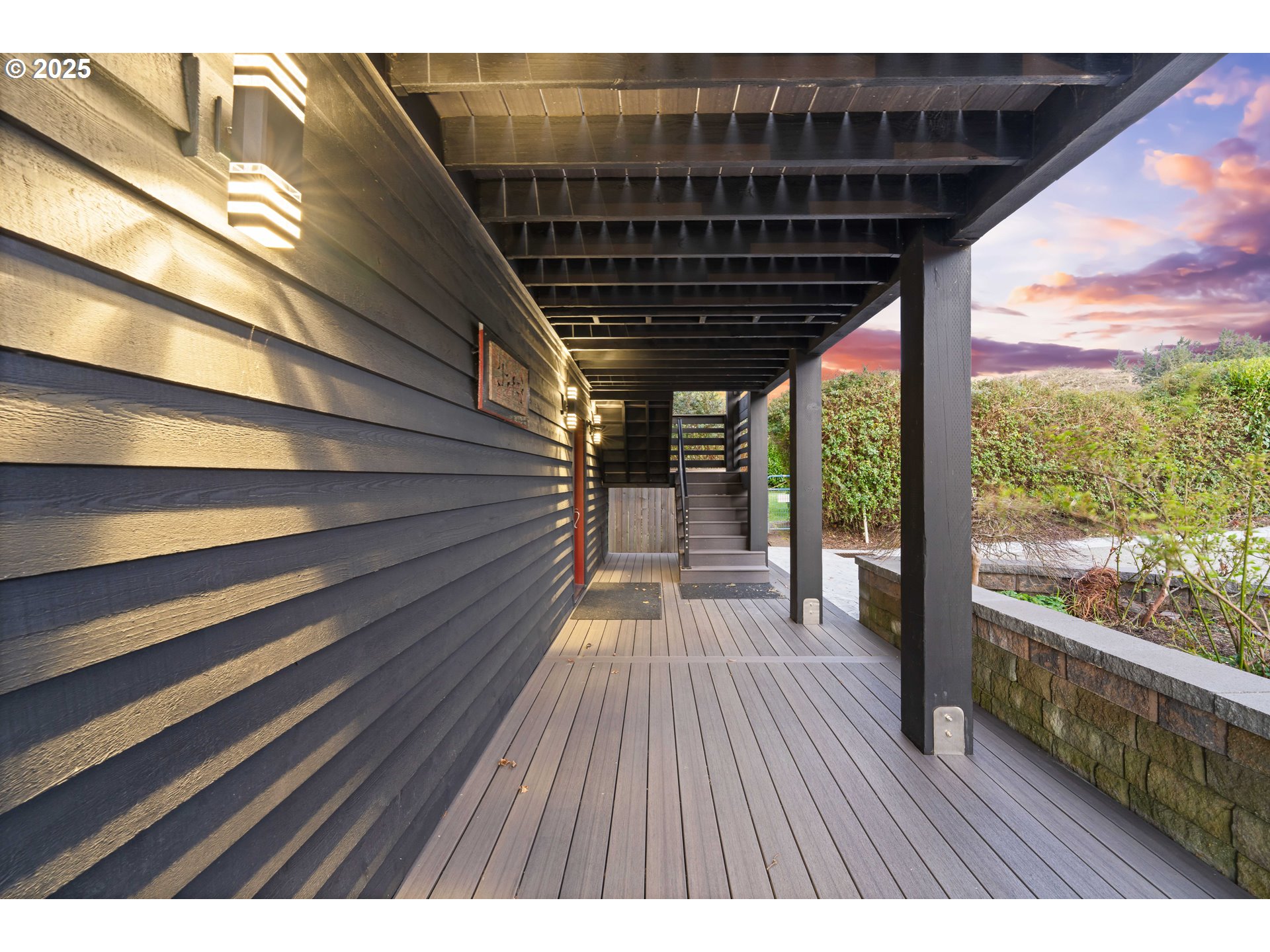 90989 Pigeon Point Loop Coos Bay, OR 97420 - Photo 13 of 48 a view of backyard with a deck