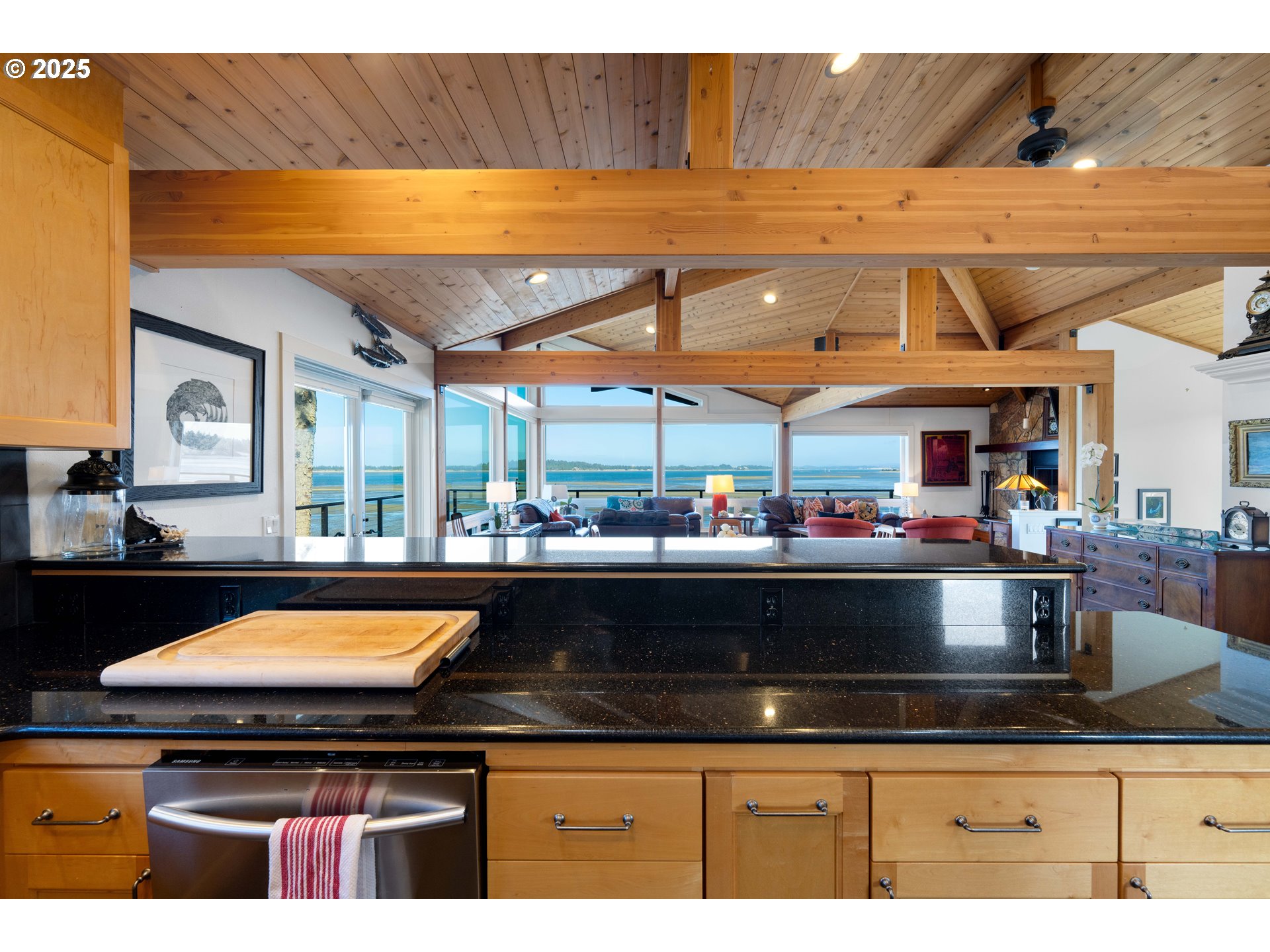 90989 Pigeon Point Loop Coos Bay, OR 97420 - Photo 23 of 48 a kitchen with a stove and a microwave