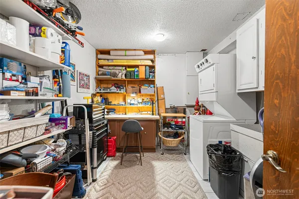 a room with storage and utility
