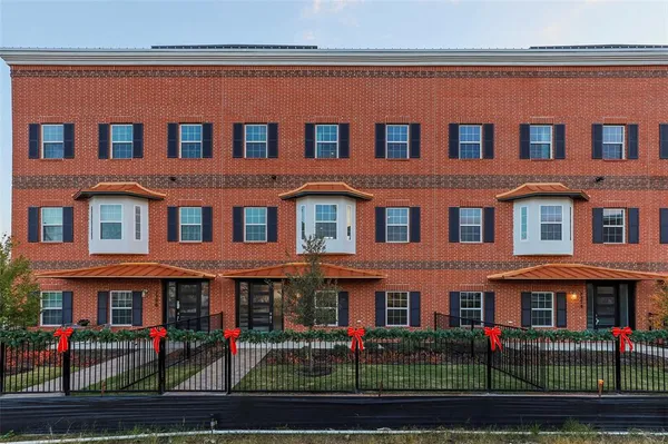 a front view of a building