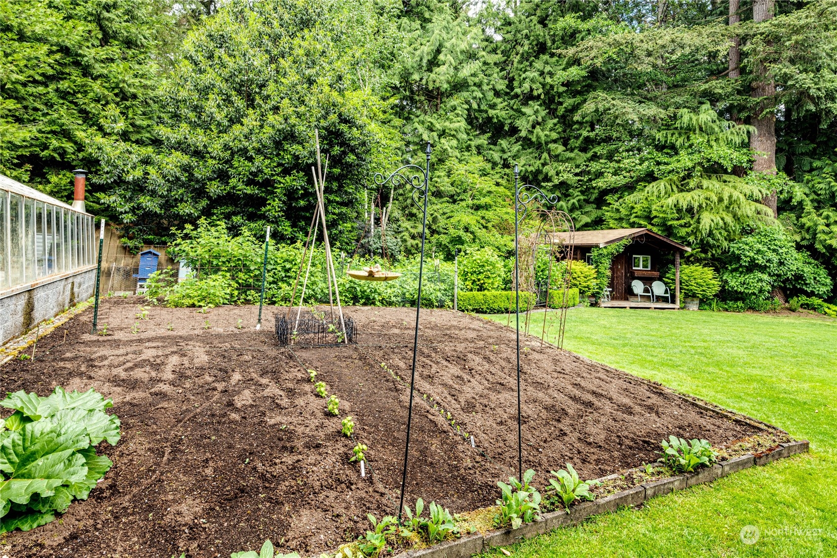 17129 North Road Bothell, WA 98012 - Photo 32 of 40 a view of a backyard with green space