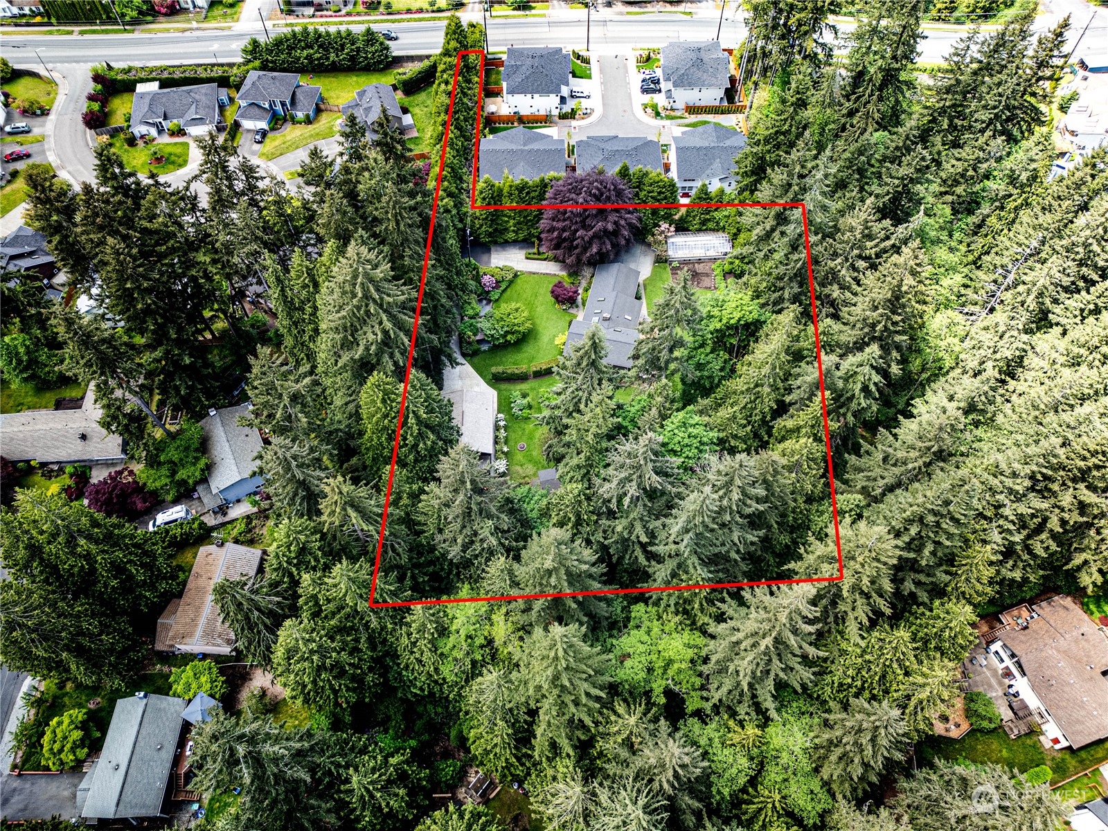 17129 North Road Bothell, WA 98012 - Photo 38 of 40 an aerial view of a houses with yard
