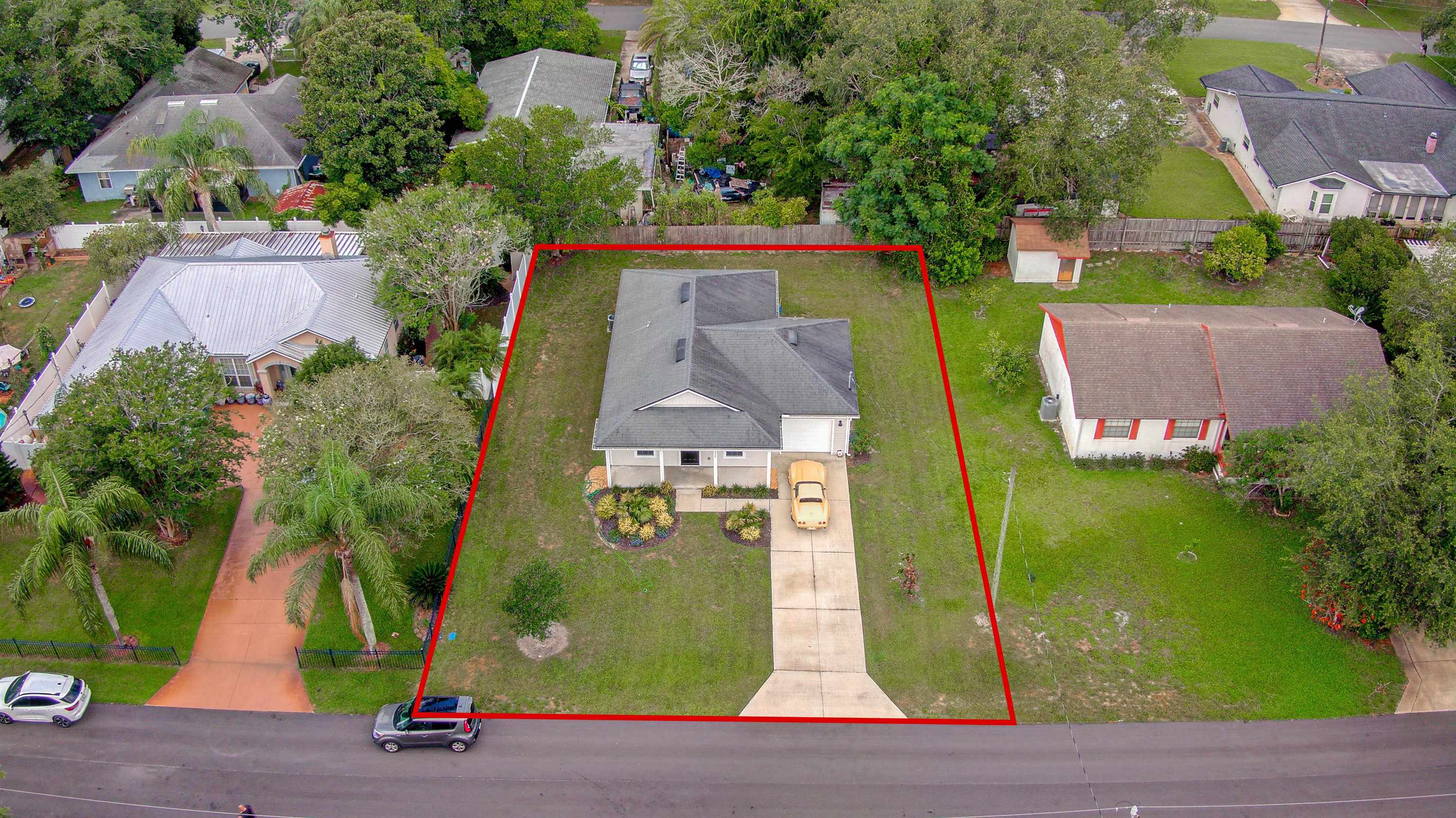 222 Lobelia Road St. Augustine, FL 32086 - Photo 32 of 36 an aerial view of a house