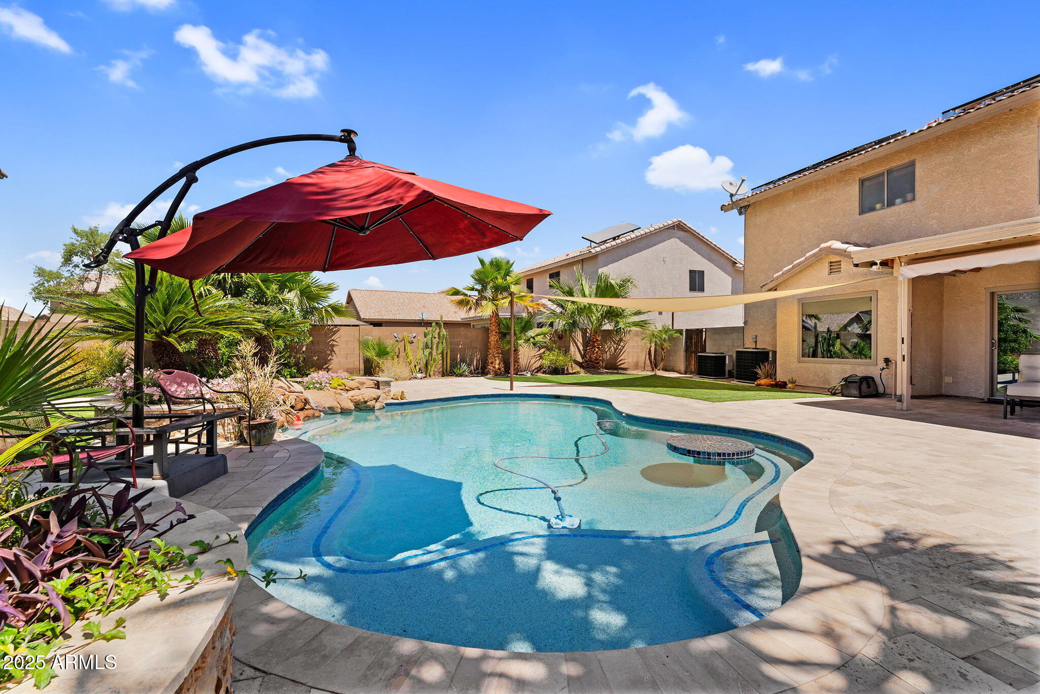 3786 South Chaparral Road Apache Junction, AZ 85119 - Photo 53 of 78 Baja shelf in pool