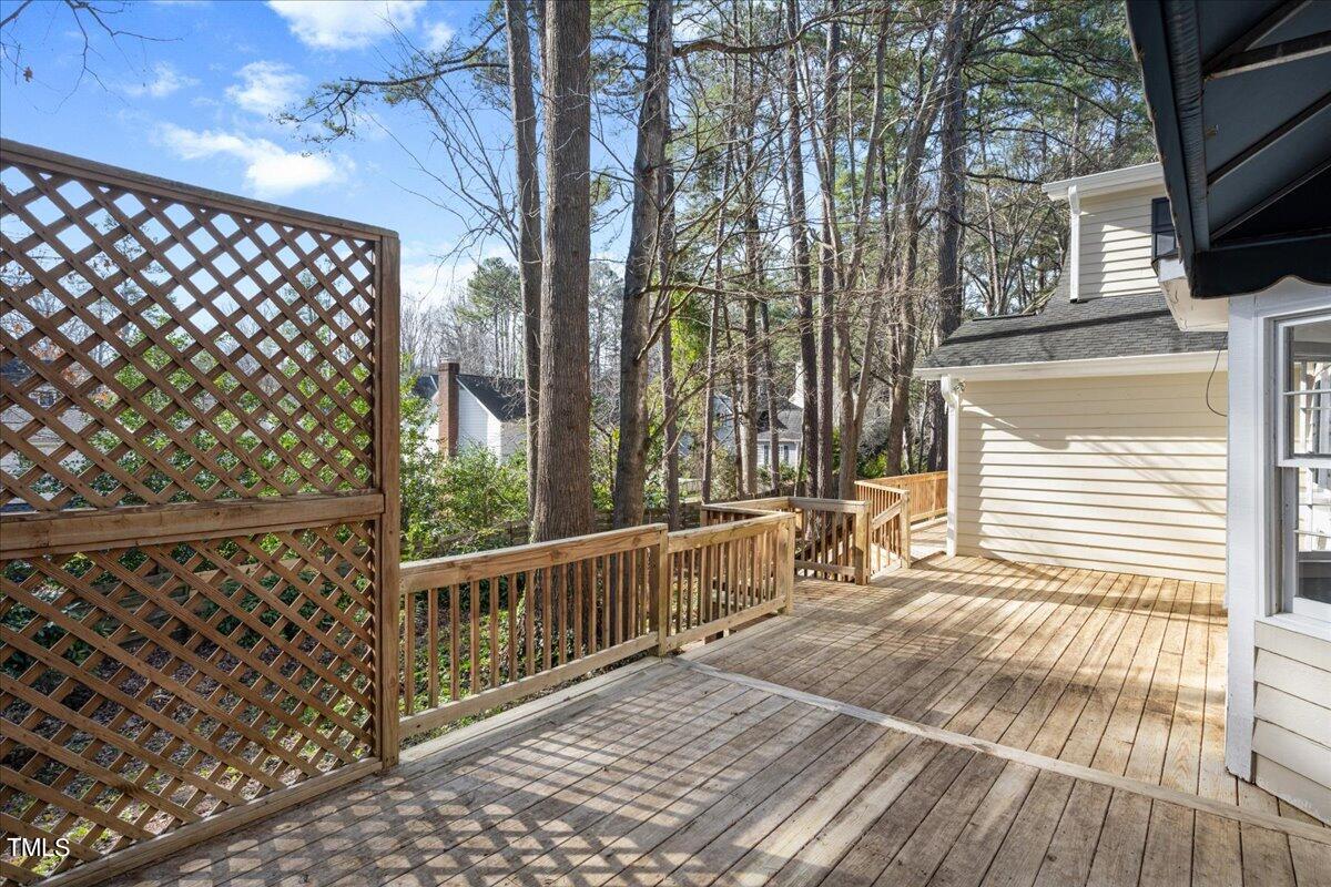 2205 Pastille Lane Raleigh, NC 27612 - Photo 25 of 31 a view of a balcony with wooden floor