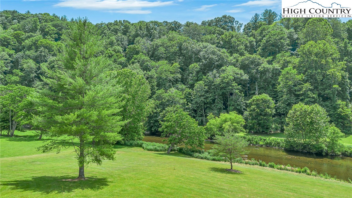 453 South River Hills Road Lansing, NC 28643 - Photo 47 of 48 a view of a garden with a bench