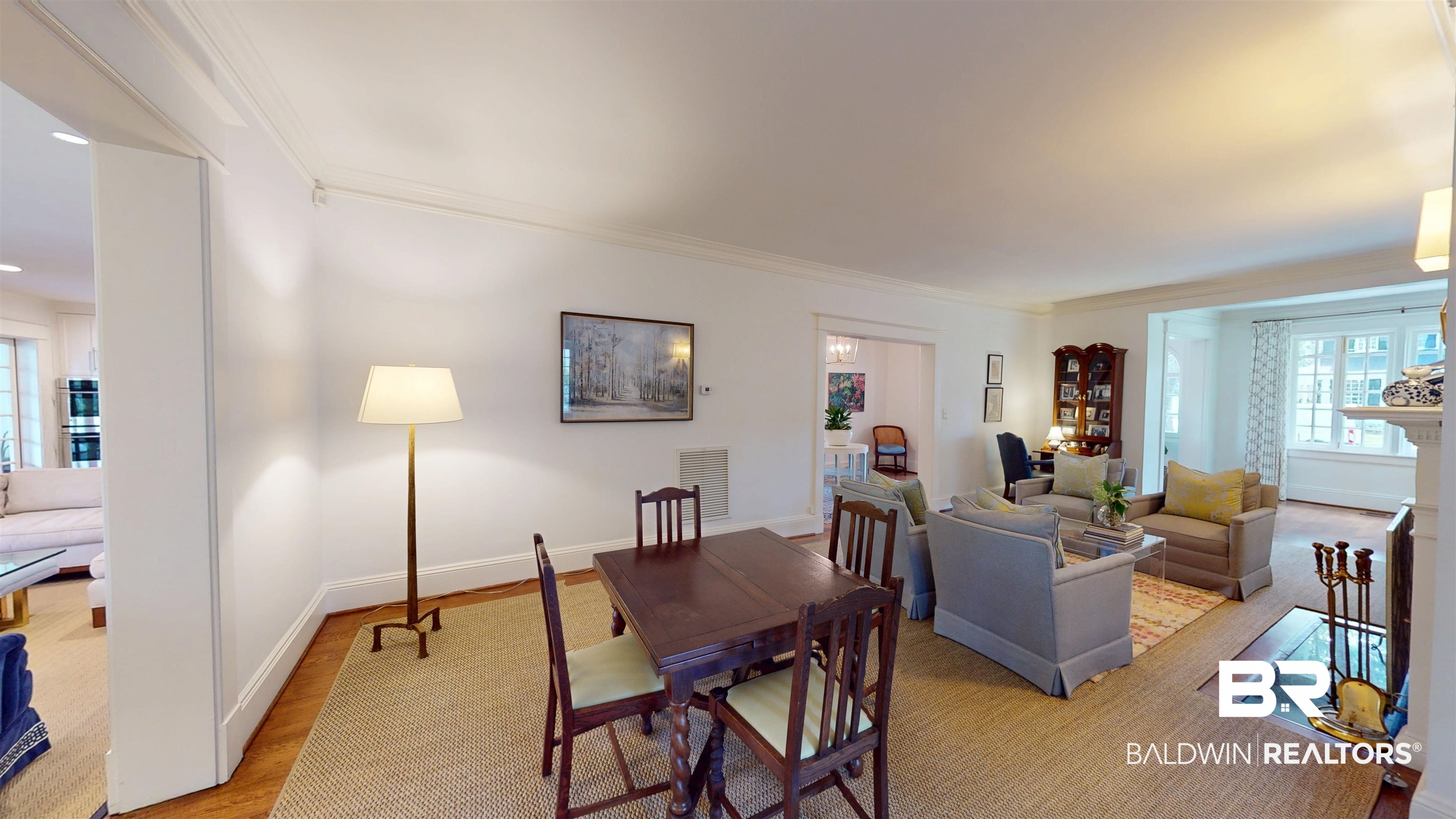 211 Lanier Avenue Mobile, AL 36607 - Photo 13 of 73 Dining space featuring light wood finished floors and ornamental molding