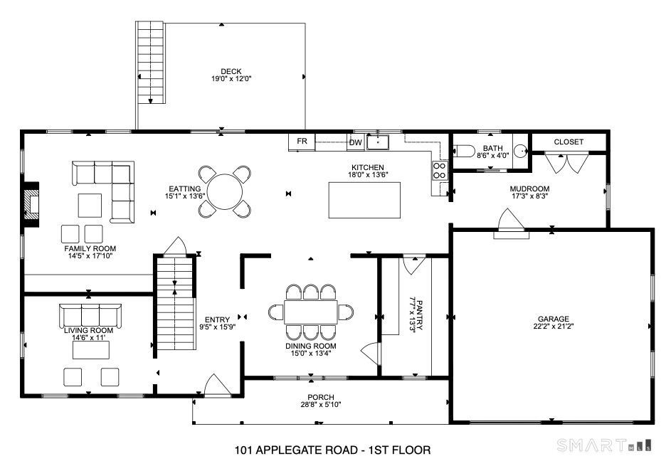 101 Applegate Road Fairfield, CT 06825 - Photo 15 of 17 First Floor