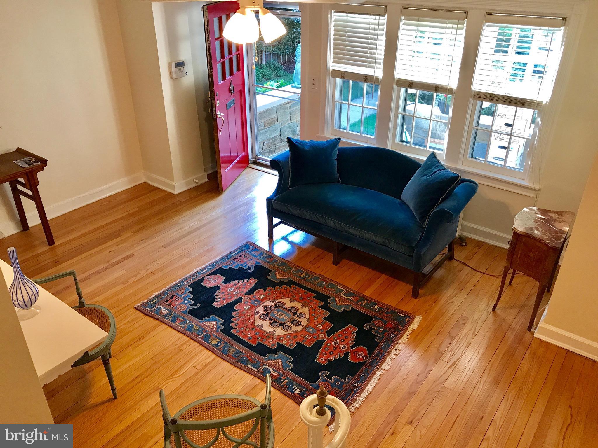 4436 Reservoir Road Northwest Washington, DC 20007 - Photo 1 of 28 Living Room view from the stairs