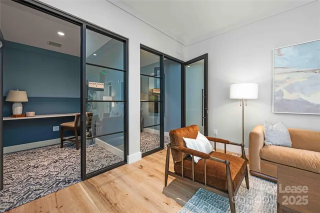 a outdoor living space with furniture