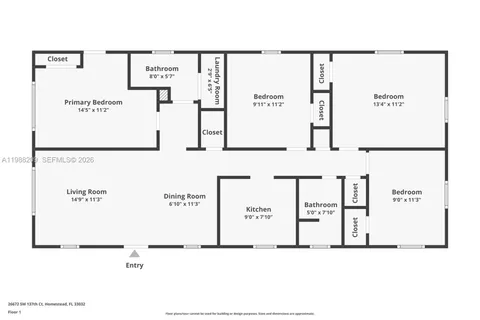 $500,000 | 26672 Southwest 137th Court, Homestead, FL 33032