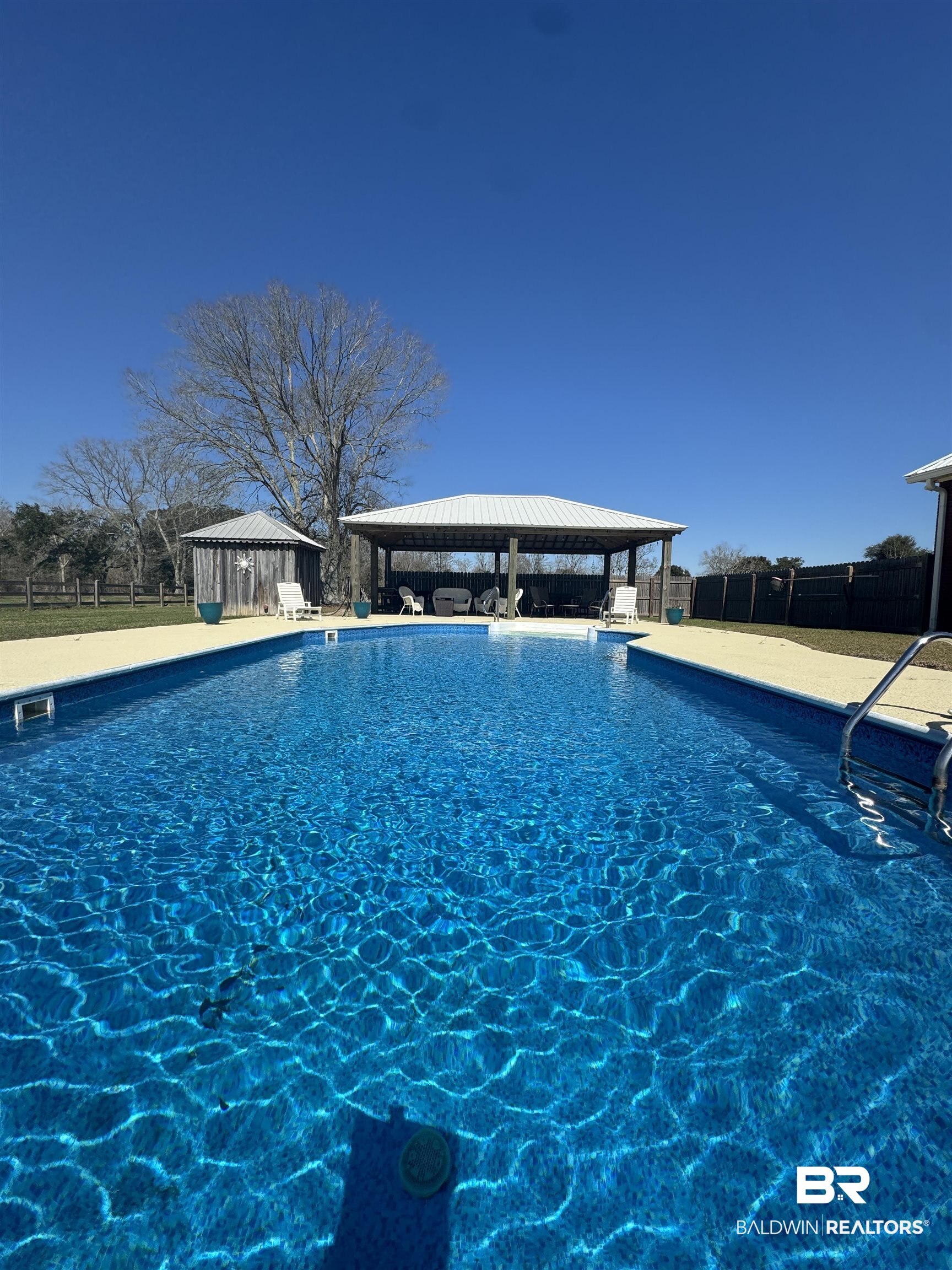 15165 Daugherty Road Foley, AL 36535 - Photo 40 of 70 View of swimming pool with a gazebo