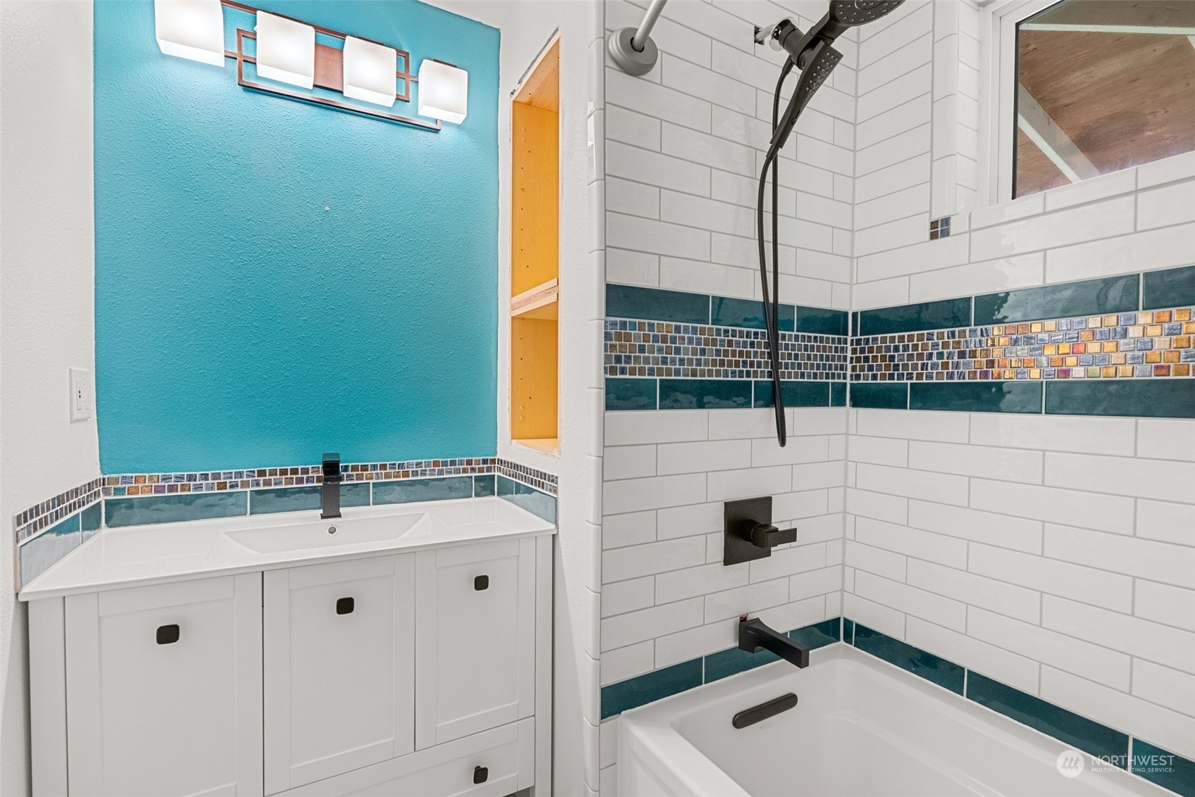 17 Maple Leaf Street Raymond, WA 98577 - Photo 12 of 27 a bathroom with a sink and a mirror