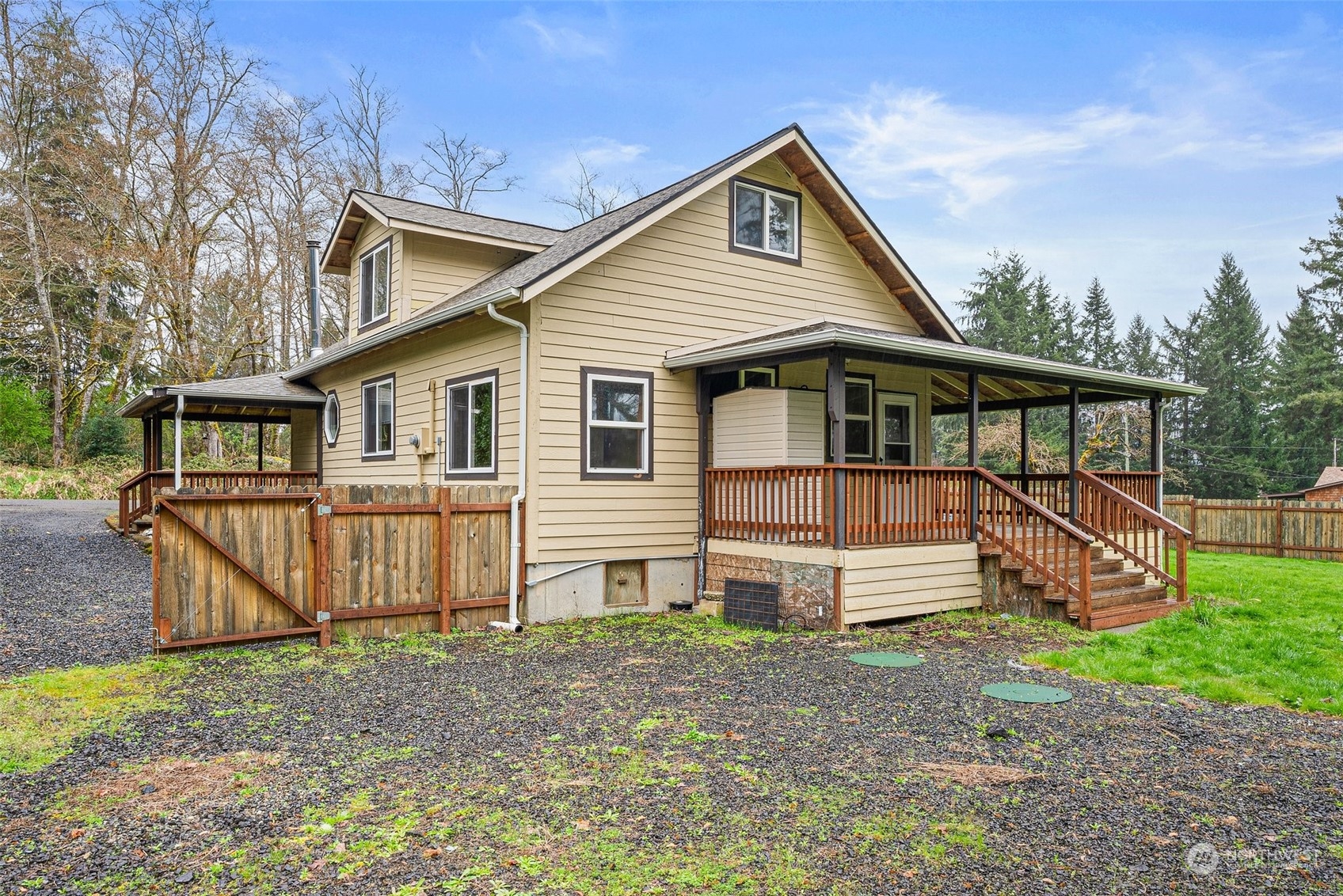 17 Maple Leaf Street Raymond, WA 98577 - Photo 23 of 27 a view of a house with a yard