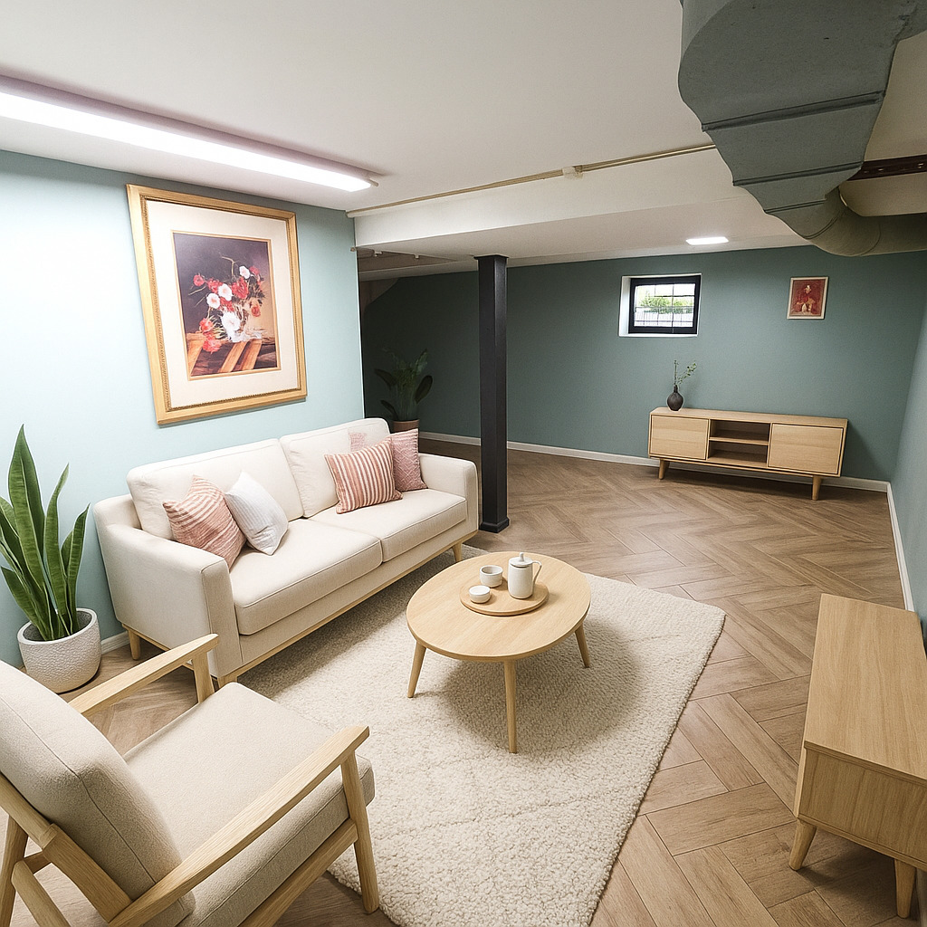 3750 West 65th Street Chicago, IL 60629 - Photo 13 of 14 a living room with furniture and a wooden floor