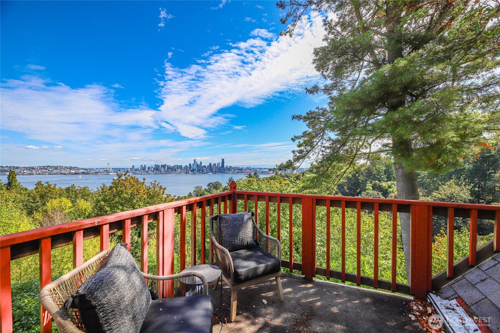 2309 Arch Avenue Southwest Seattle, WA 98116 - Photo 24 of 40 a view of a two chair in the balcony