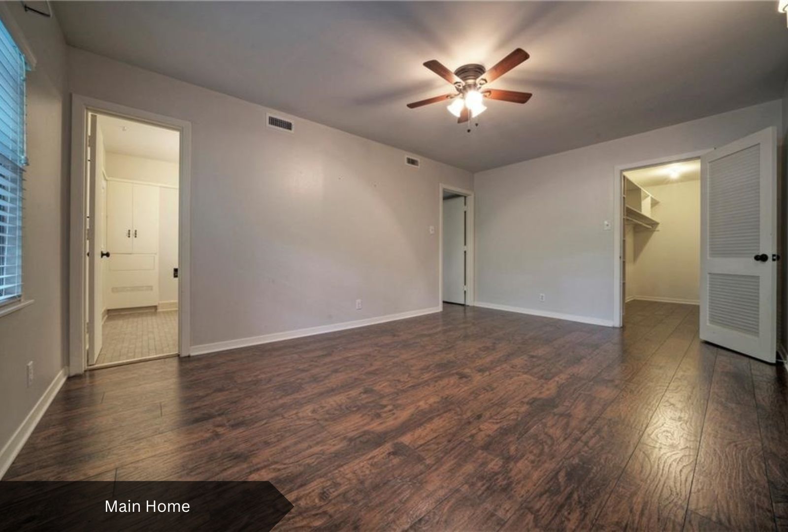 0 Rabb Road Austin, TX 78704 - Photo 18 of 39 an empty room with wooden floor and a ceiling fan